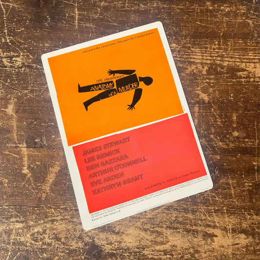 Anatomy of a Murder | Metal Movie Wall Sign