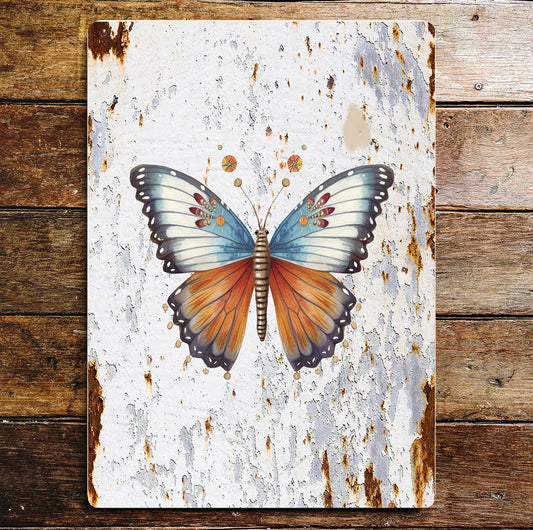 Butterfly Wildlife Nature Lifestyle Art | Metal Sign Plaque