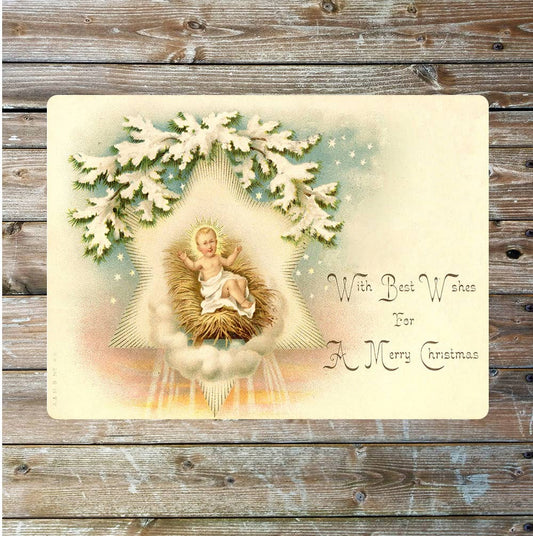 Christmas Nativity art | Metal Sign Plaque
