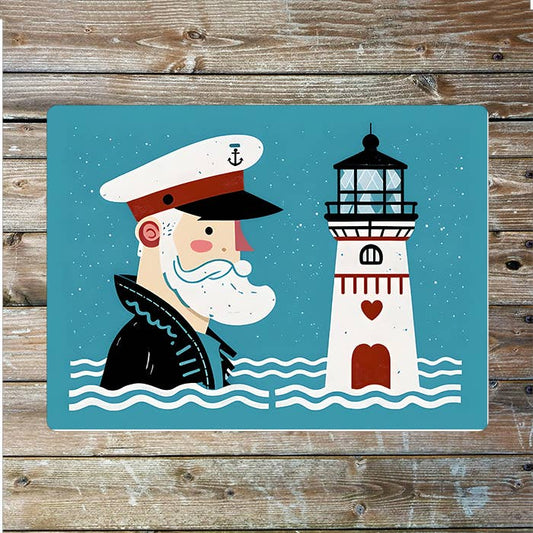 Sailor Lighthouse Sea Nautical Metal Sign Plaque