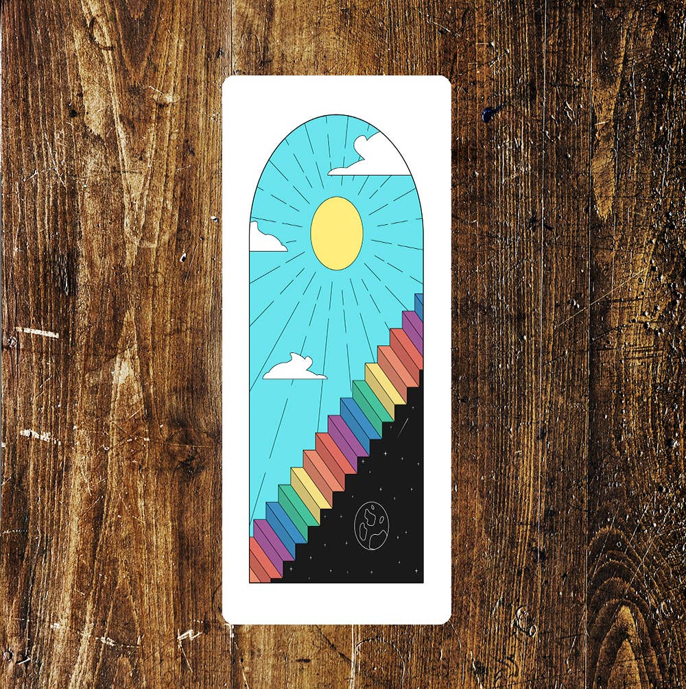 Bright Colourful Sun Window Style Art | Metal Sig
