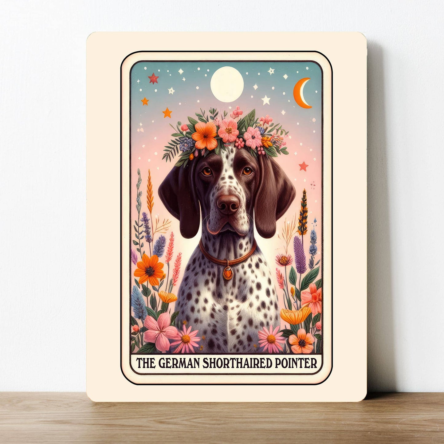 German Shorthaired Pointer Tarot | Metal Sign Plaque