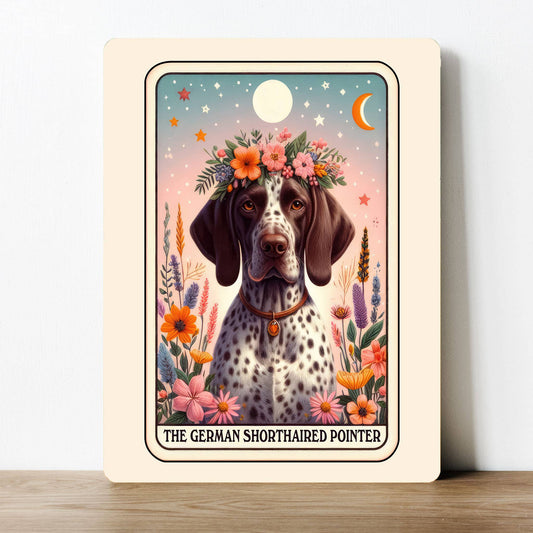German Shorthaired Pointer Tarot | Metal Sign Plaque