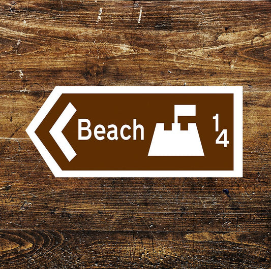 Beach Sandcastle Notice | Metal Sign