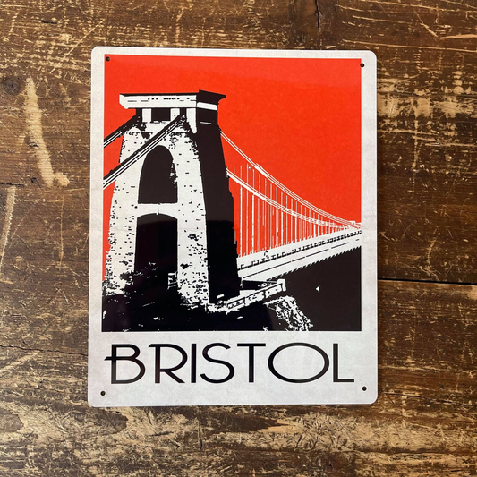 Bristol bridge Orange | Metal Sign