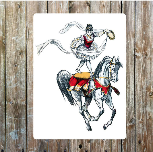 Circus horse wall art | Metal Sign Plaque