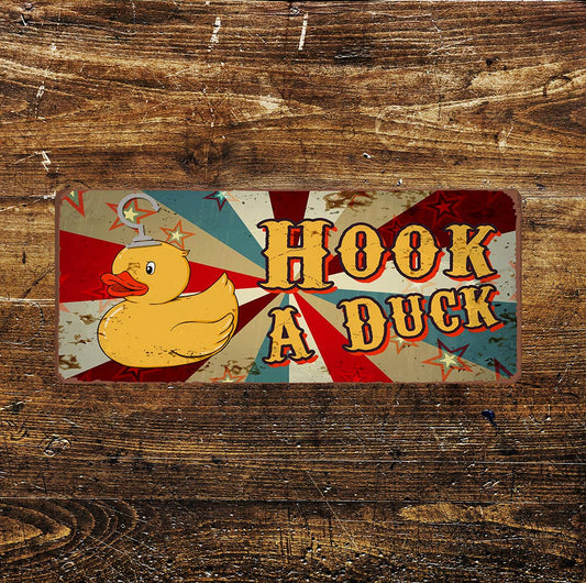 HOOK A DUCK fairground game | Metal Wall Sign