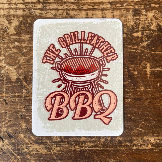 The Grill father BBQ Tin Sign Metal Sign Plaque