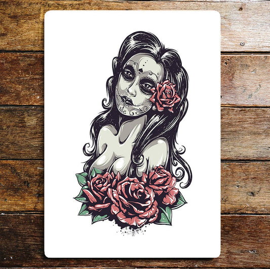 Sexy zombie art Metal Wall Sign