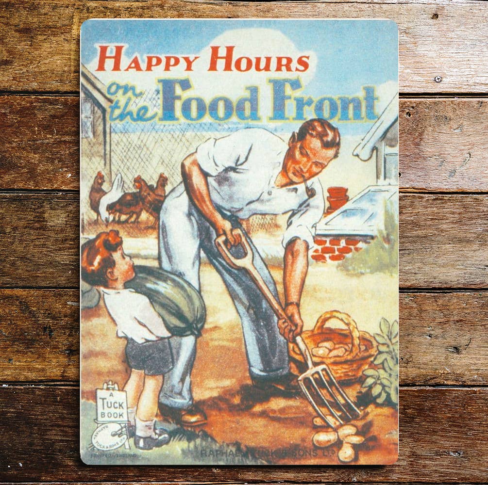 Happy Hours On The Food Front | Metal Wall Sign
