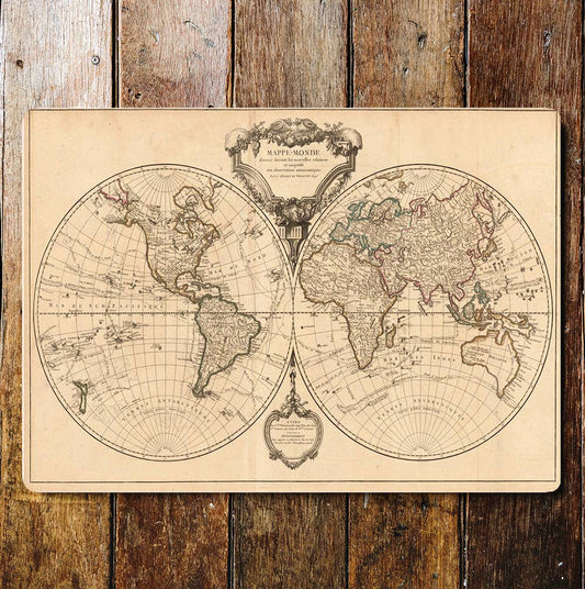 World Map | Metal Wall Sign