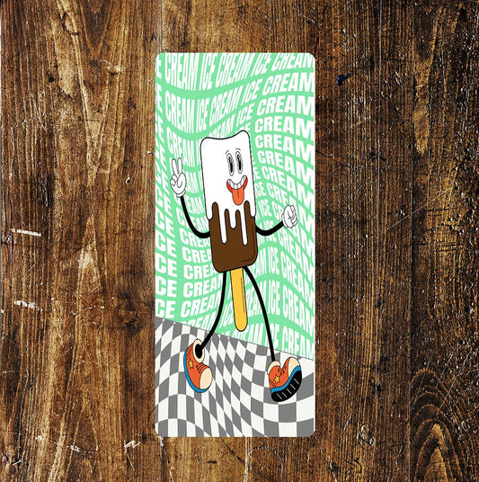 Ice Cream Ice Lolly Retail Notice colourful Art | Metal Sign