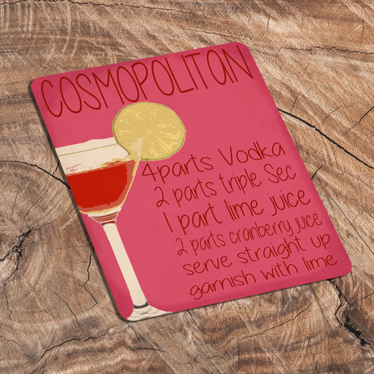 Cosmopolitan Cocktail Drink | Metal Humour Wall Sign