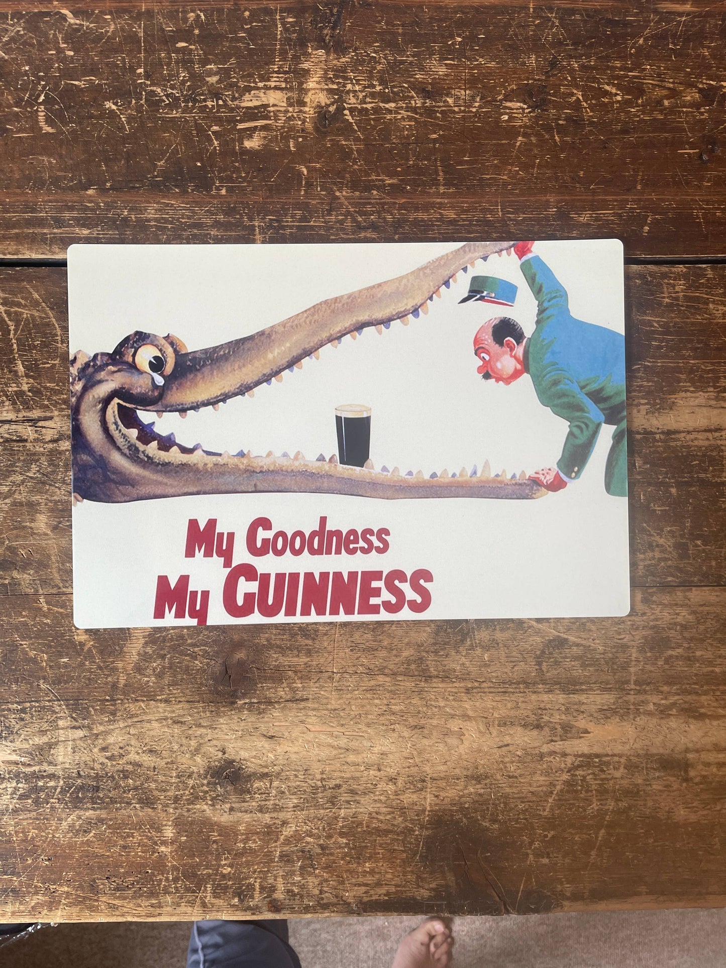 My Goodness My Guinness Alligator | Metal Sign