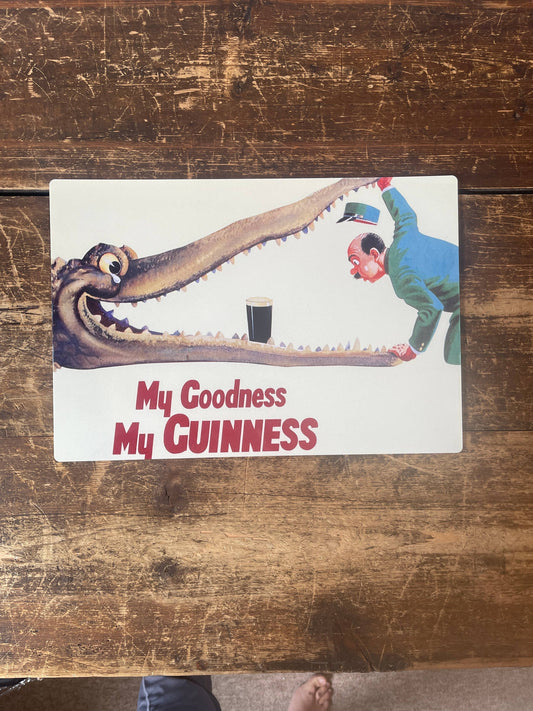 My Goodness My Guinness Alligator | Metal Sign