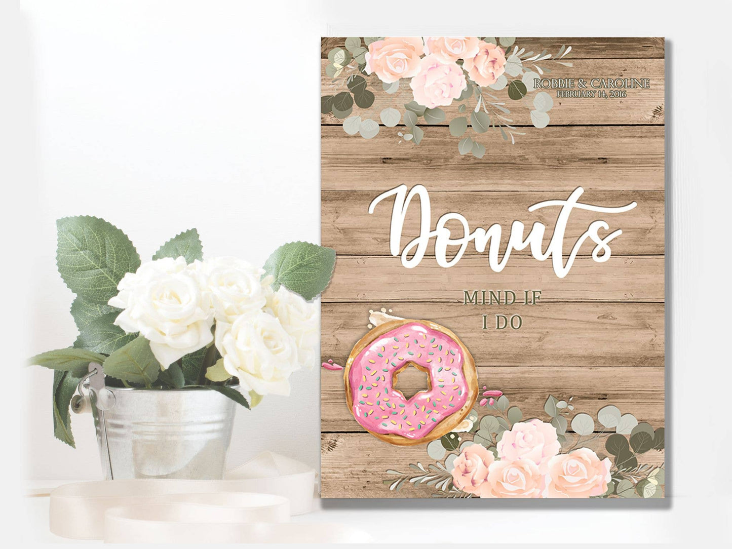 Wedding Donuts | Metal Wall Sign