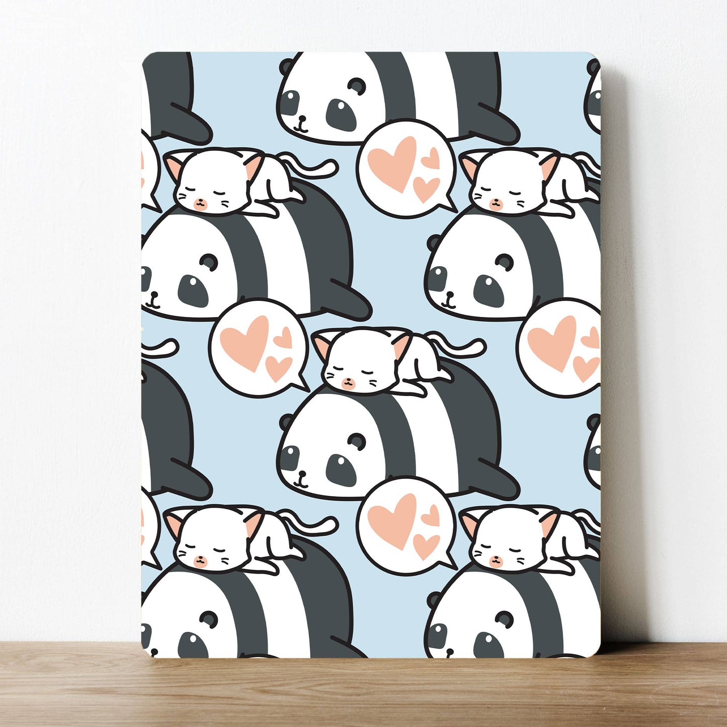 Panda kawaii cute Metal Sign Plaque
