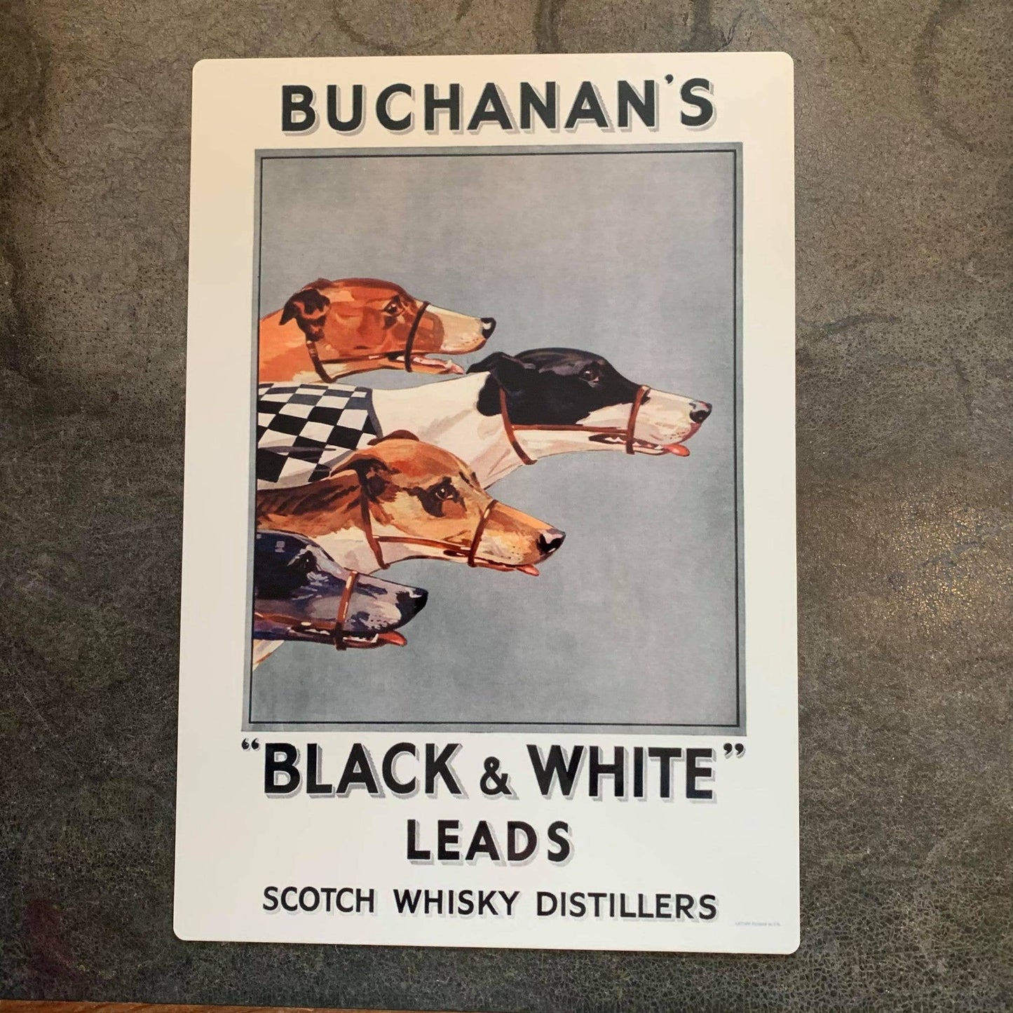 Buchanan's Black and White Scotch Whiskey | Metal Sign