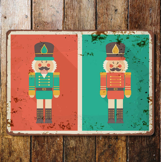 nutcrackers Christmas | Metal Wall Sign Plaque
