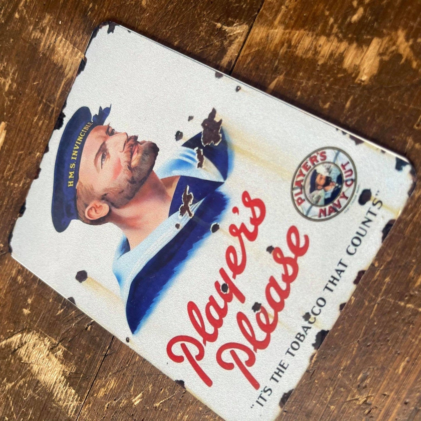 Navy Player Please Sailor | Metal Sign Plaque