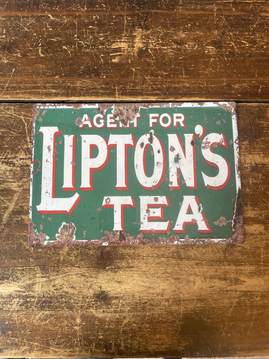 Liptons Tea | Metal Advertising Wall Sign