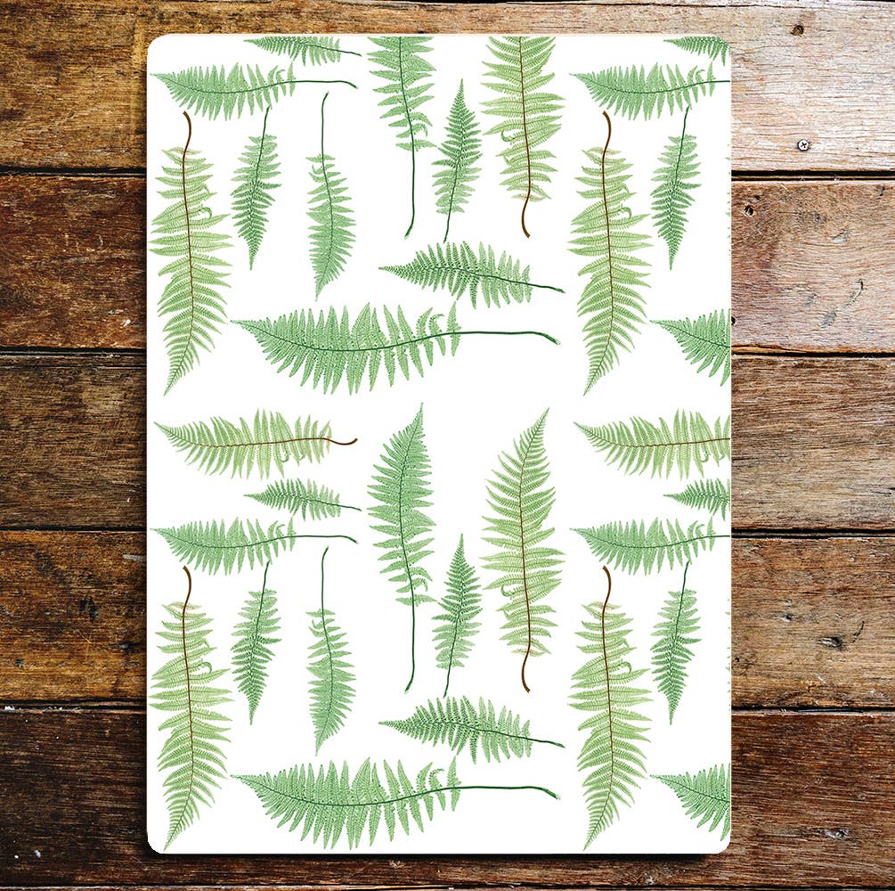 Fern Leaves Pattern Green | Metal Sign Plaque