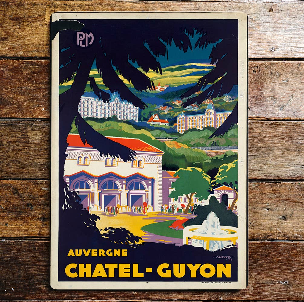 Auvergne ChatelGuyon | Metal Wall Sign Plaque