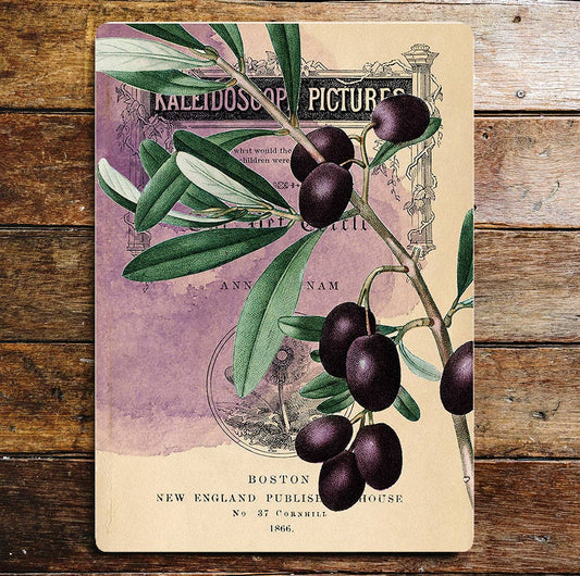 Black Olive Twig Tree Kitchen | Metal Sign Plaque
