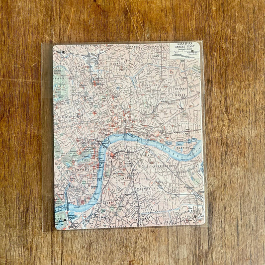 London Map Vintage Thames | Metal Travel Wall Sign