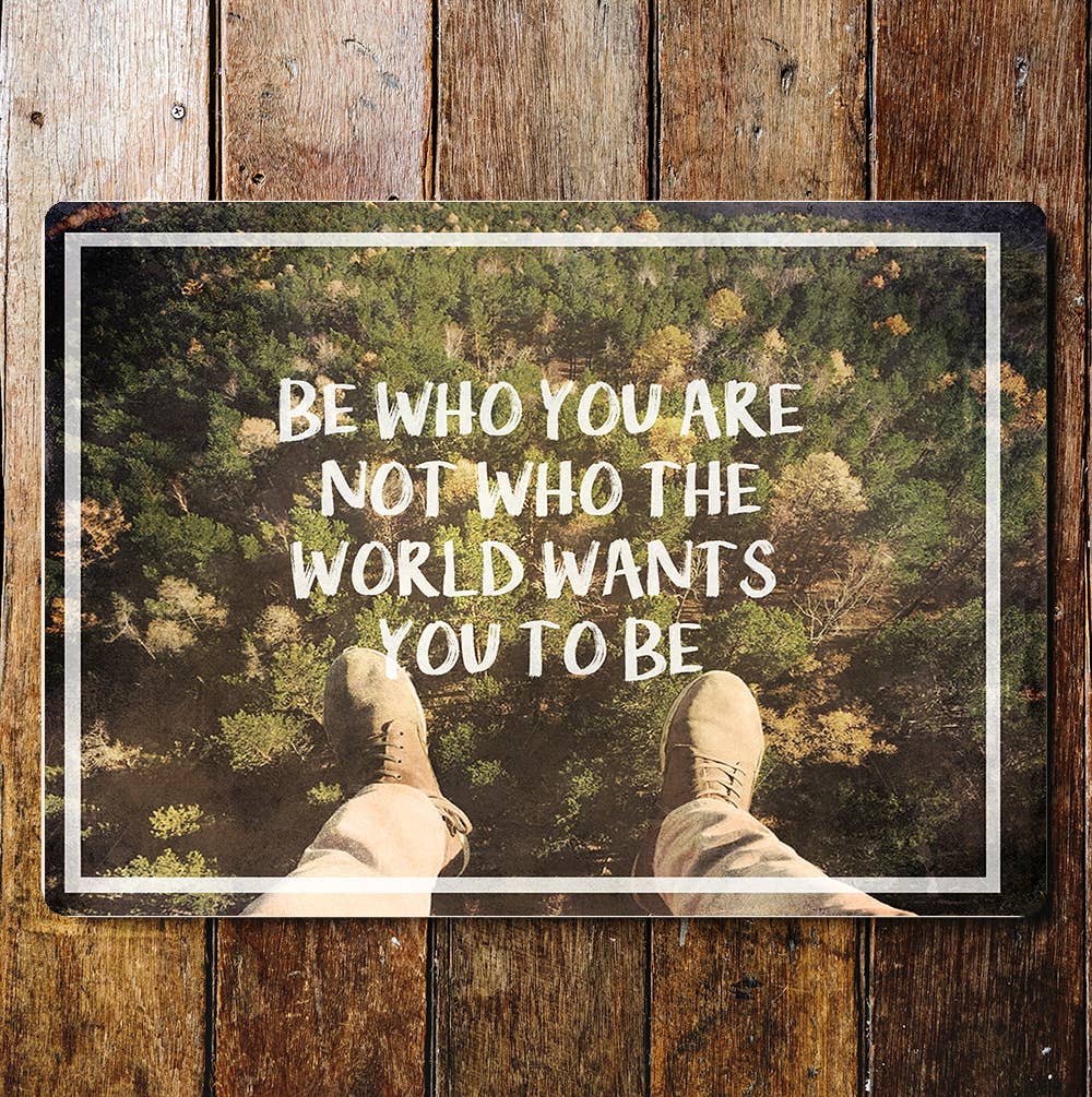 Individual motivational art | Metal Sign Plaque