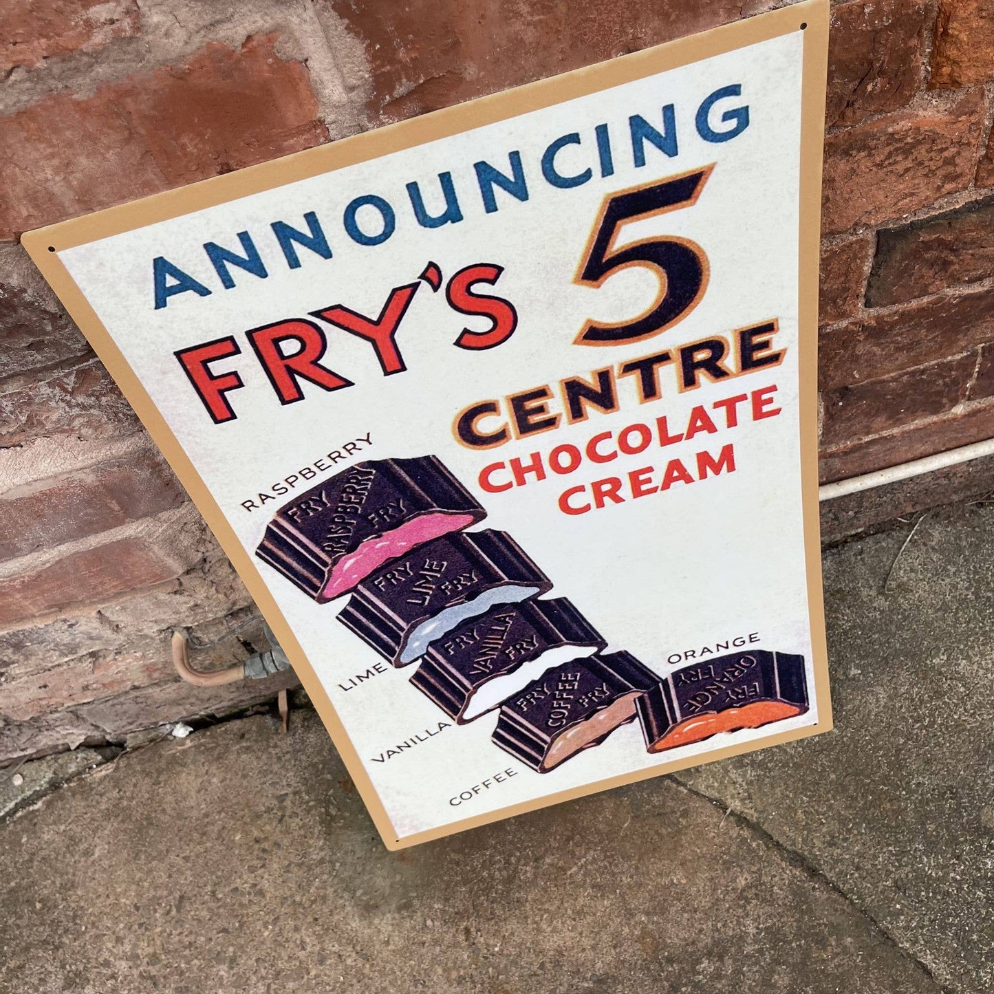 Frys 5 Centre Cocoa & Chocolates | Metal Wall Sign