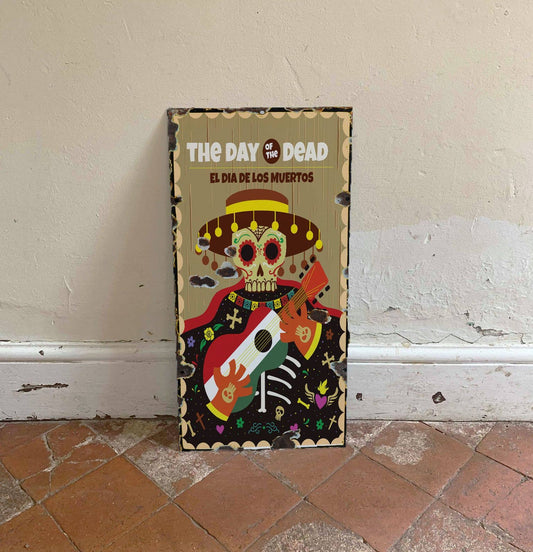 Day Of The Dead Skulls 5 - | Metal Wall Sign