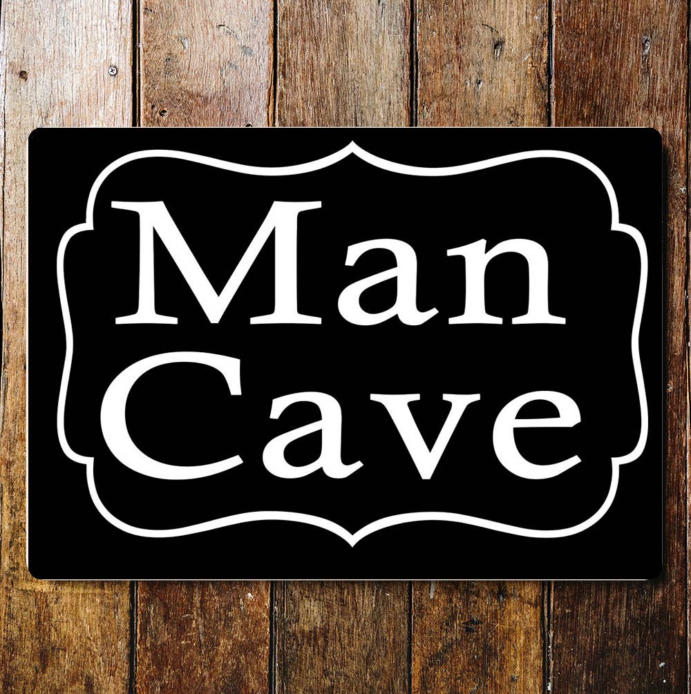 Man Cave Door Sign | Metal Art Wall Sign