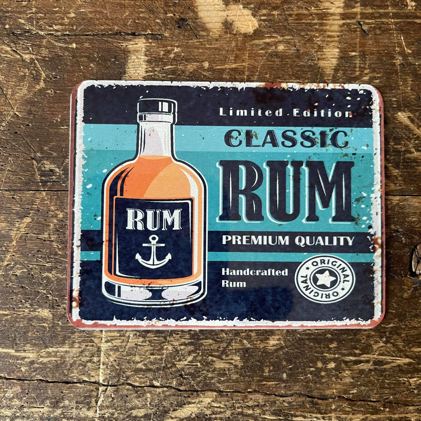 Classic Rum Bar Tin Sign | Metal Sign Plaque