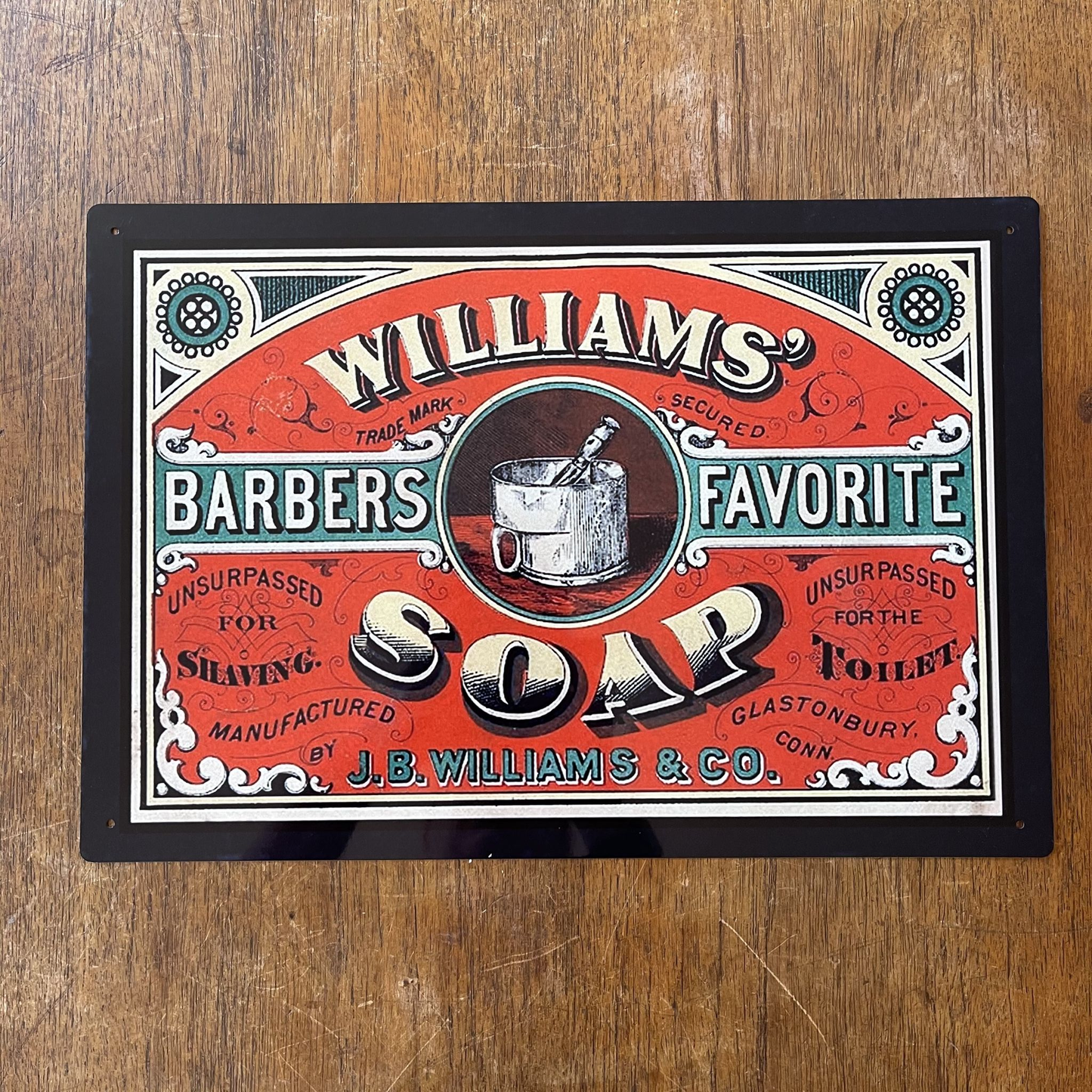Williams Barbers Favourite Soap | Metal Sign