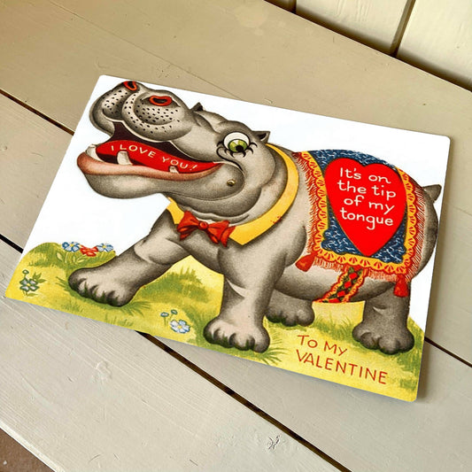 Hippo its on the tip of my tongue | Metal Sign