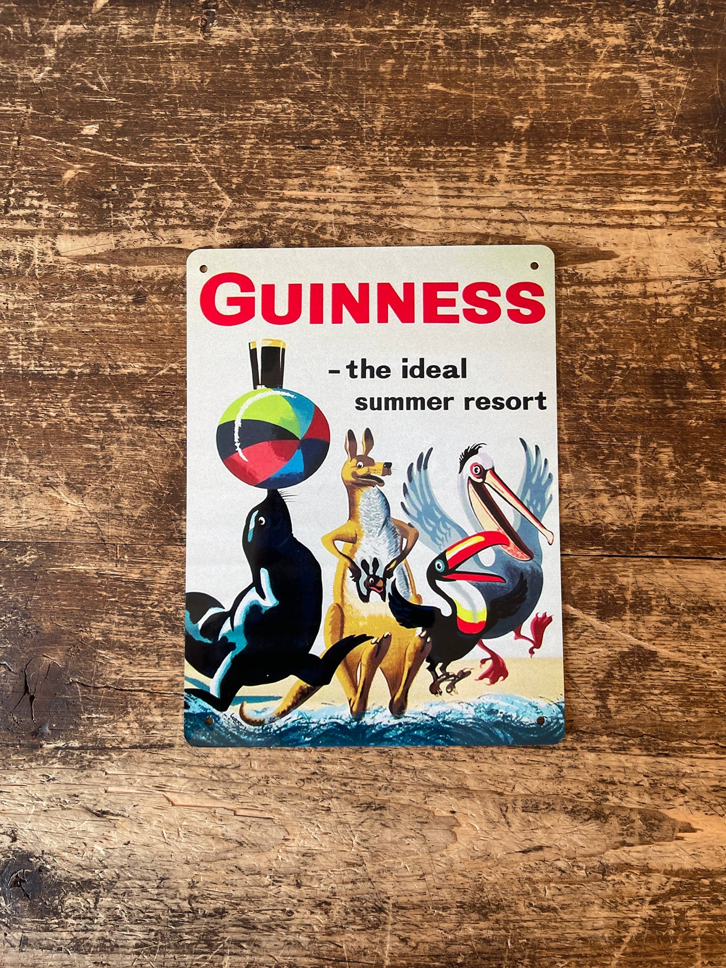 Guinness the ideal summer resort | Metal Sign