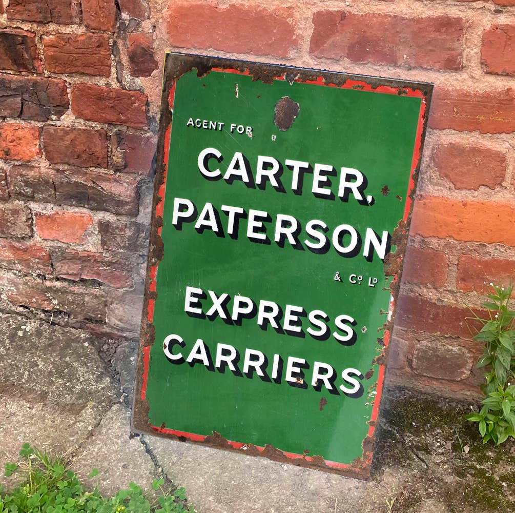 Carter Paterson & Co Express Carriers | Metal Sign Plaque