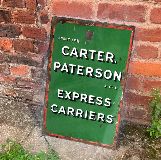 Carter Paterson & Co Express Carriers | Metal Sign Plaque