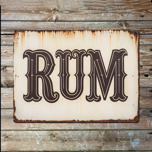 Rum Drink Bar Pub Cocktail | Vintage | Metal Sign Plaque
