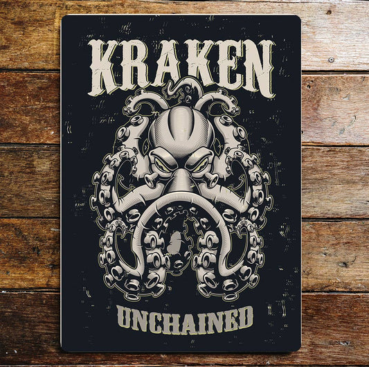Kraken octopus unchained squid | Metal Sign