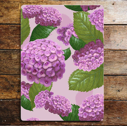 Garden Art Hydrangea Botanical Art | Metal Sign Plaque