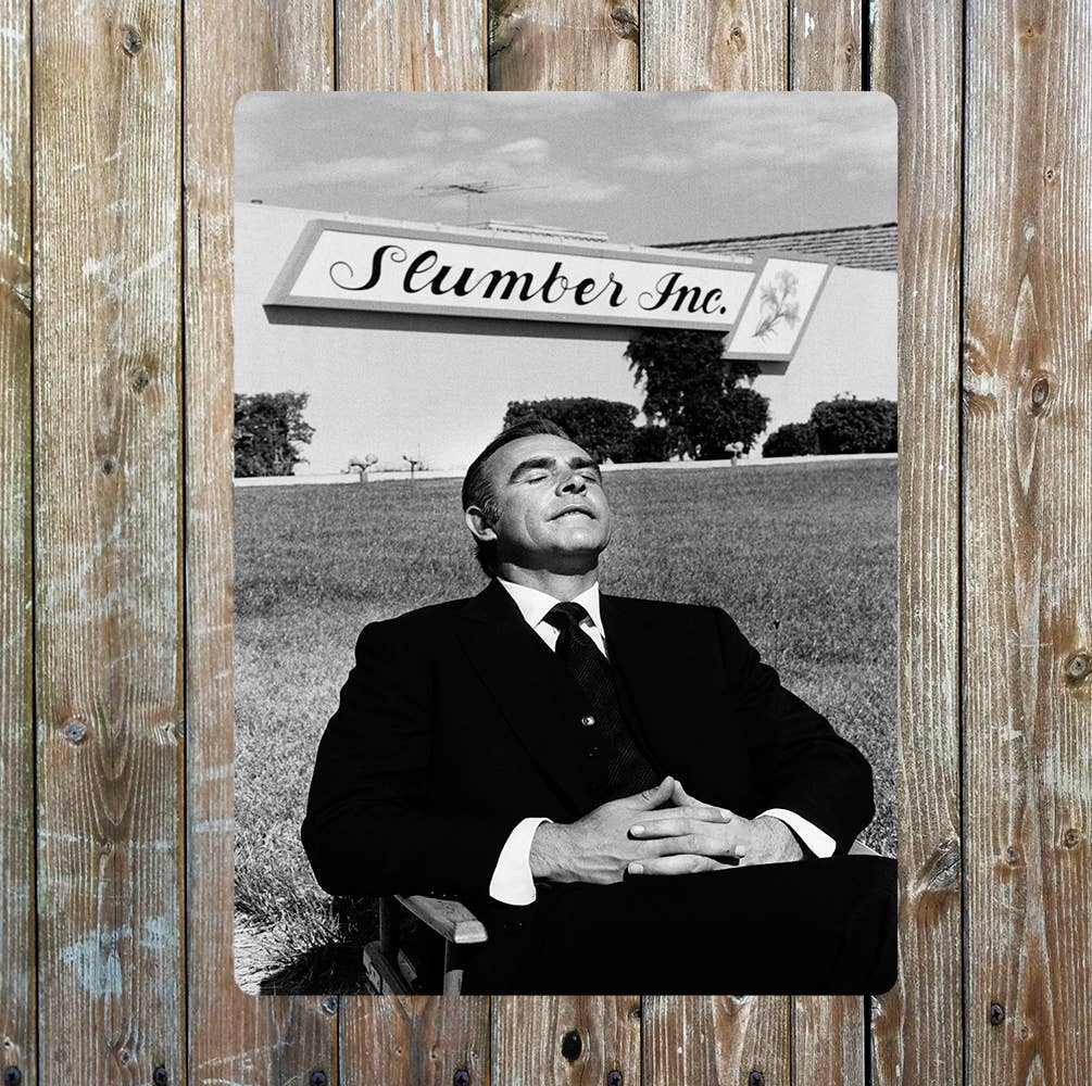 Sean Connery Diamonds are forever Movie Metal Wall Sign