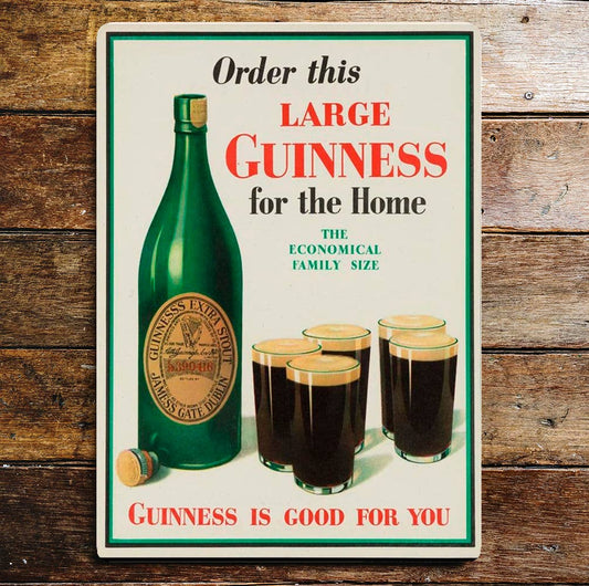 Large Guinness For Home | Metal Wall Sign