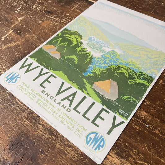 Wye Valley England British Railways | Metal Travel Wall Sign