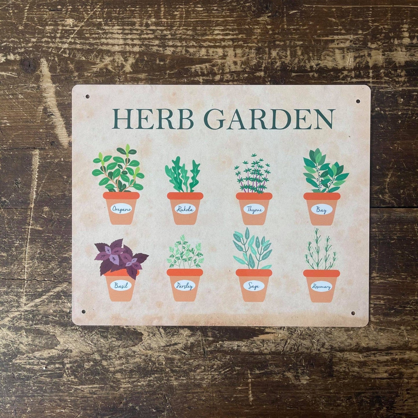 Herb Garden | Metal Sign Humorous Plaque
