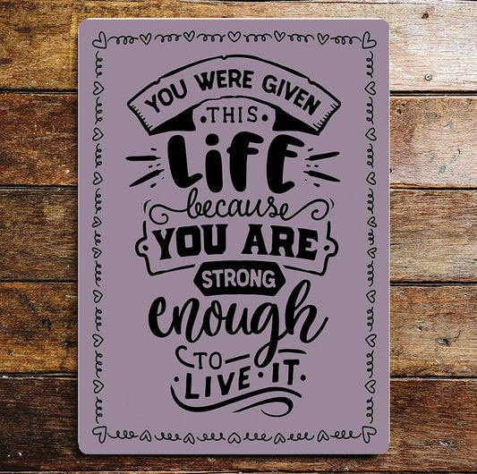 Motivational lifestyle | Metal Sign Plaque