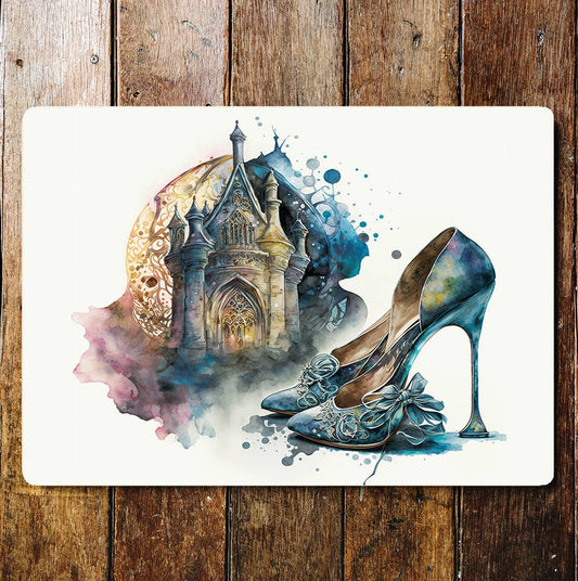 Shoe sketch majestic heels enchanted Metal Sign plaque