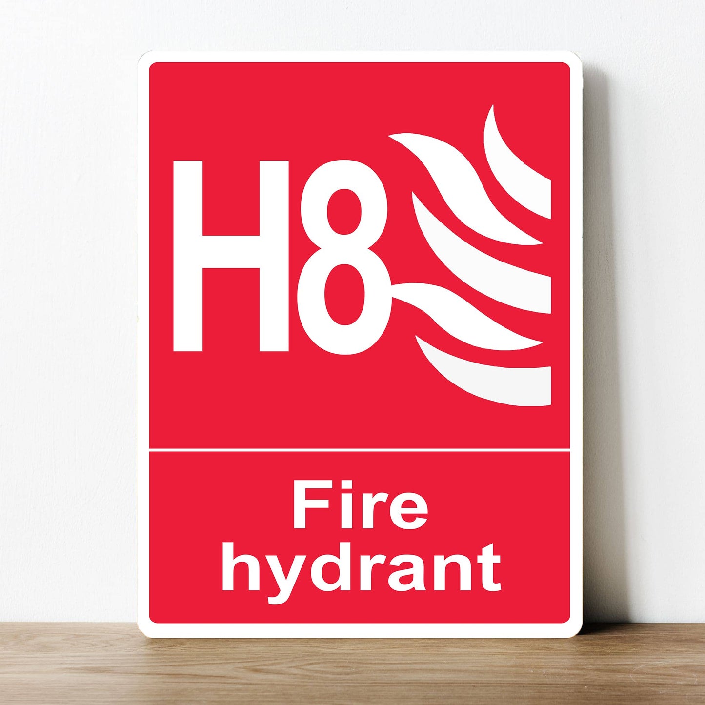 Fire Hydrant Signage H8 | Metal Sign Plaque
