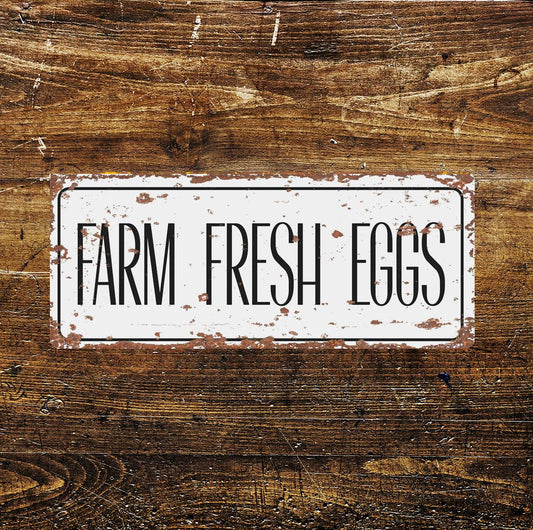 Farm fresh eggs | Metal Vintage Sign Kitchen